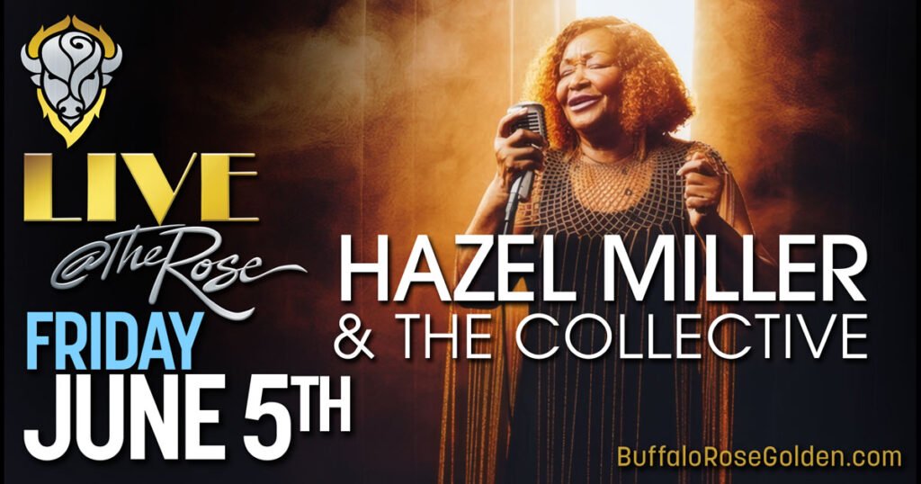 Buffalo Rose Presents
Hazel Miller & The Collective
Dance the Night Away
June 5, 2026 • 8:00 pm
DOORS 7:00pm  •  18+ (Under 18 allowed with parent or guardian)