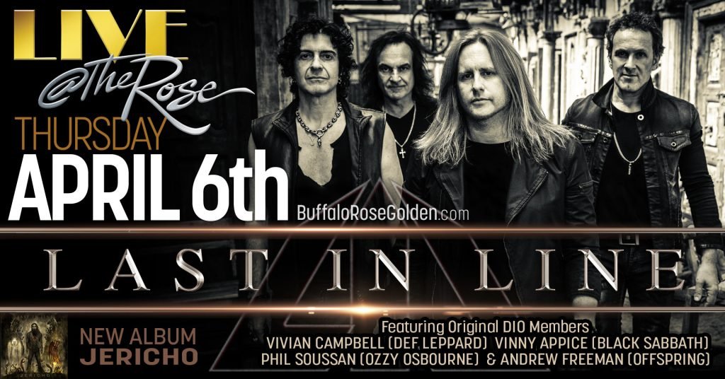 Last In Line RESCHEDULED Sept 8, 2023 Buffalo Rose